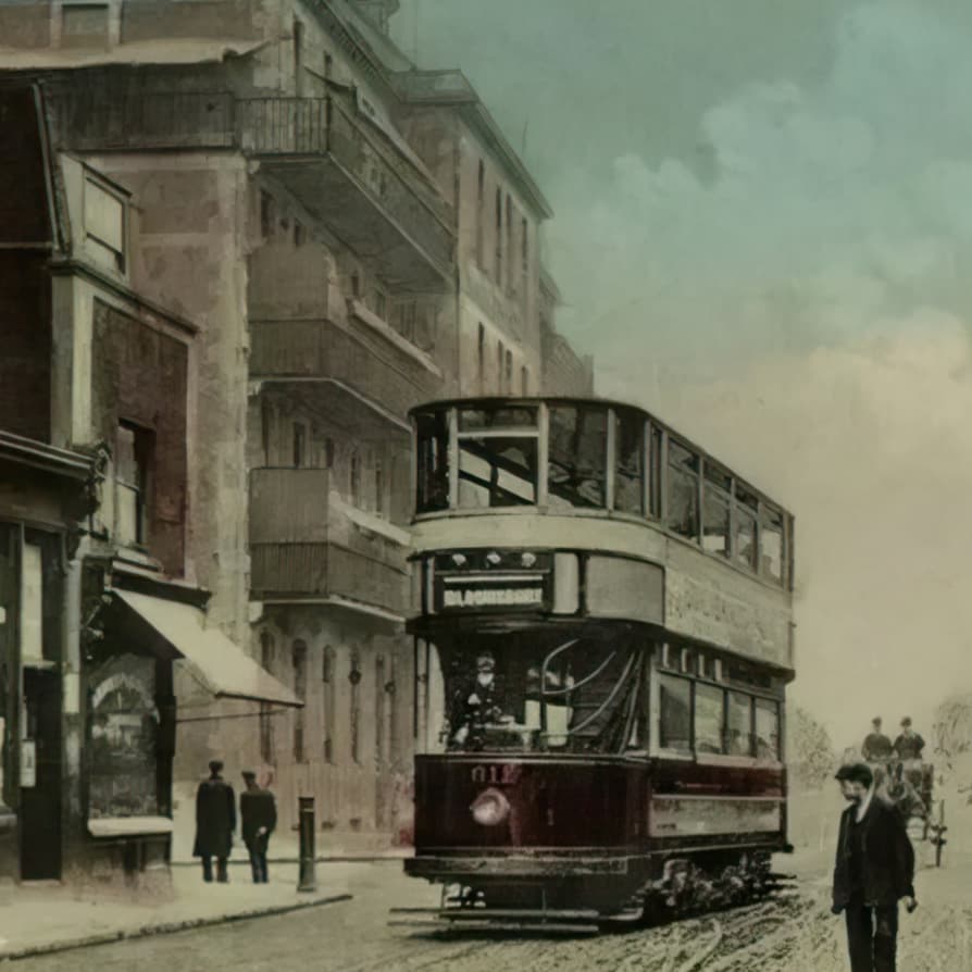 Hackney Road 1950s tram
